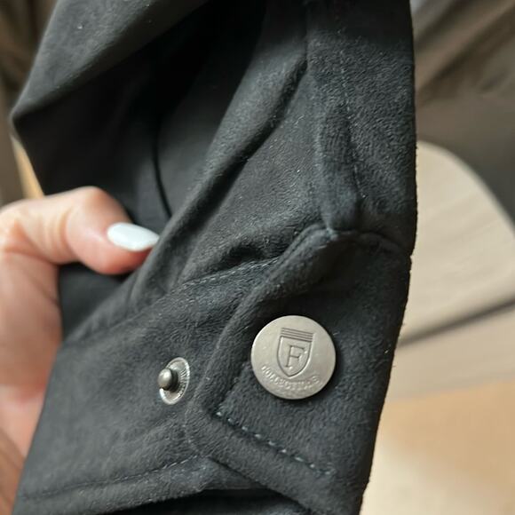 NWT F - COLLECTION faux leather and suede men's jacket ITALY EU S - Picture 6 of 10